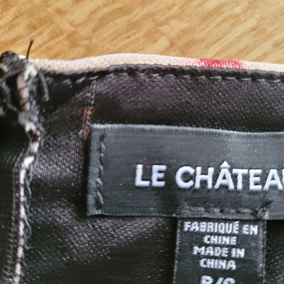 Le Château Ruched Mini Dress – Abstract Print – Size S – NWOT - Picture 8 of 8